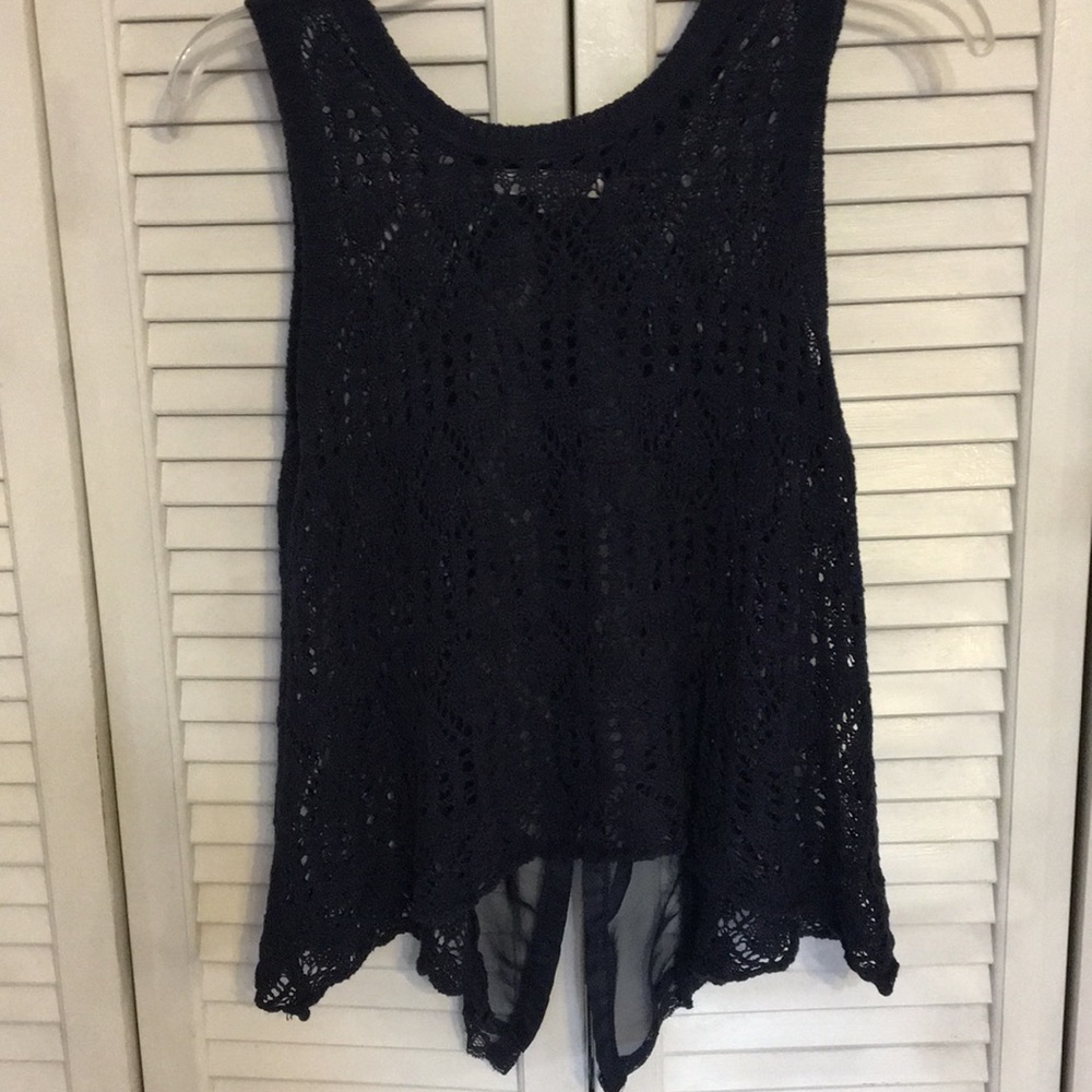 Navy blue top